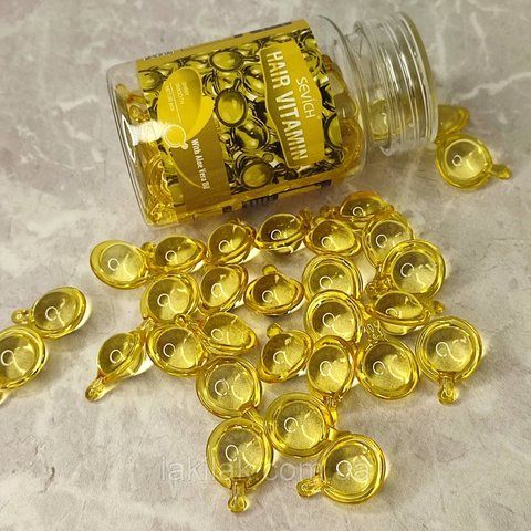 Капсули для волосся сила та м'якість Sevich Hair Vitamin (aloe vera oil) kapsula_yellow фото