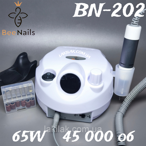 Фрезер для маникюра Bee Nails BN-202D 65W 45тис. об/мин (белый) frezer_bee_nails_202_whit фото