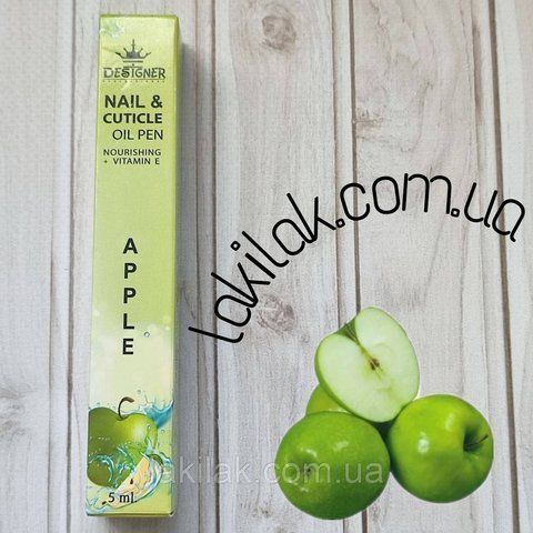 Олія-олівець для кутикули Designer Яблуко 5мл oil_pen_apple_5ml фото