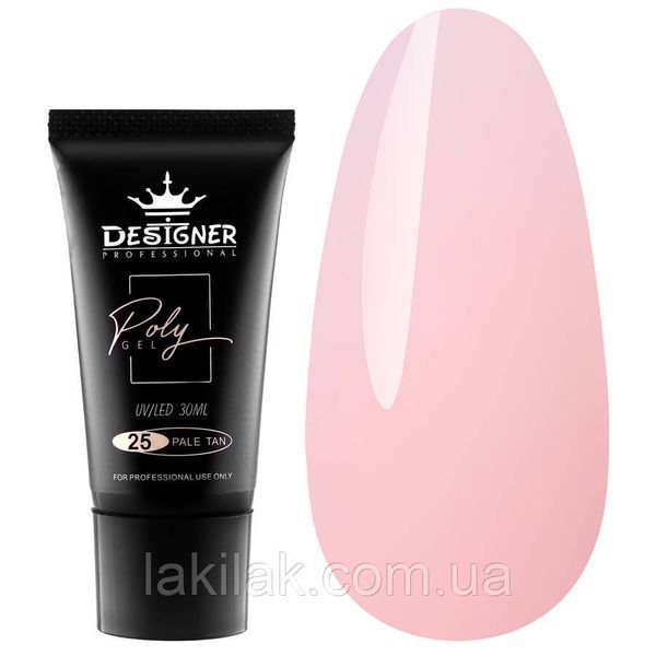 Полігель Designer №25 Pale Tan (в тюбике) 30мл polygel_designer_25 фото
