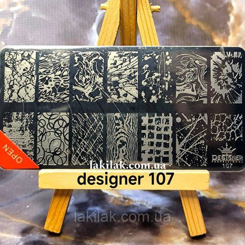 Пластина 107 для стемпинга Designer Professional (12х6см) plastina_designer_107 фото