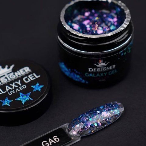 Глітерний гель Galaxy Gel 06 Designer 10мл paint_designer_gal_06 фото