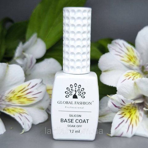 База для тонких і гнучких нігтів Silicon base Global Fashion 12 мл base_global_silicon_12ml фото