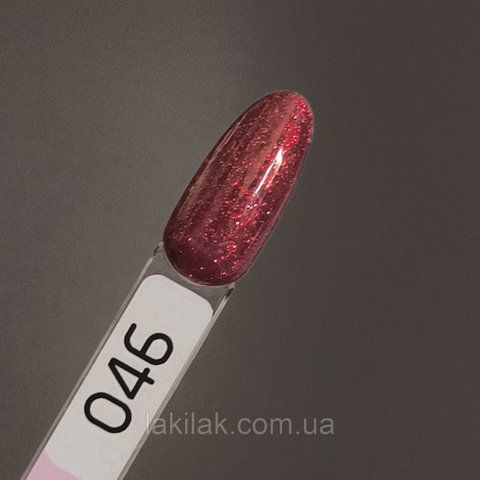 Гель-лак Toki-Toki № 046 темно-червоний із блиском 5мл tokitoki_046 фото
