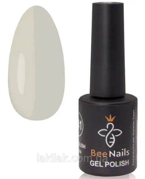 Гель-лак для ногтей Bee Nails 032 (светло-кремовый с оливковым оттенком) 8мл bee_nails_032 фото