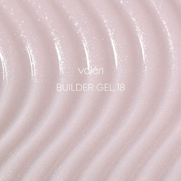 Гель для нарощення нігтів Valeri Builder Gel №18 (молочно-рожевий з шимером) 15мл valeri_builder_gel_18_15m фото