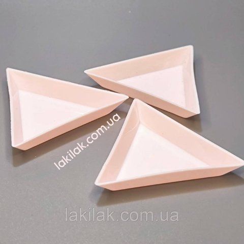 Пластиковий трикутник для страз і декору (рожевий) trikutnik_pink фото