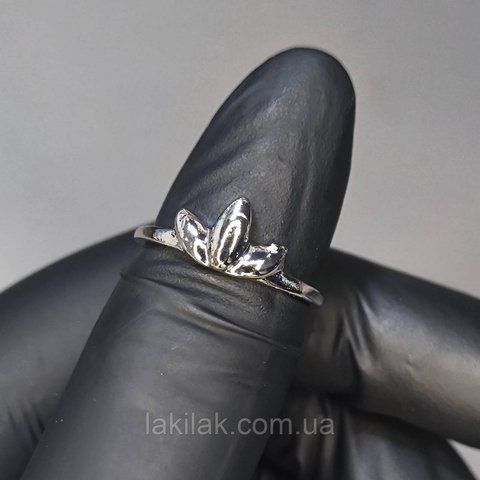 Каблучка #67 для фото нігтів (манікюру) колір срібло kilce67 фото