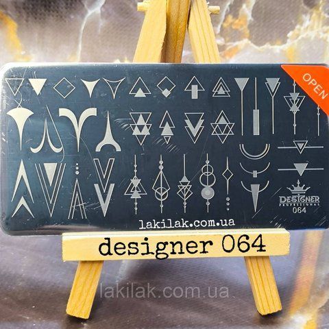 Пластина 064 для стемпинга Designer Professional (12х6см) plastina_designer_064 фото