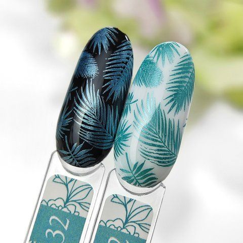 Лак для стемпінгу Crooz №32 (блакитний глітер) 6мл lak_stamping_crooz_32 фото