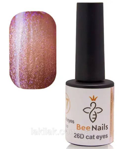 Гель-лак для нігтів Bee Nails 26D котяче око 17 (латте) 8мл bee_nails_cat_17 фото