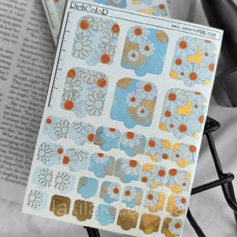 Плівка для дизайну нігтів RichColor 012 для педикюру (8.5x11.5см) plivka_pedicure_rich_012 фото