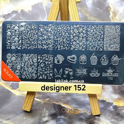 Пластина 152 для стемпинга Designer Professional (12х6см) plastina_designer_152 фото