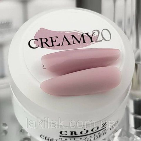 Гель для наращивания ногтей Crooz Creamy gel 20 (холодно-розовый) 15мл gel_crooz_creamy_20_30ml фото