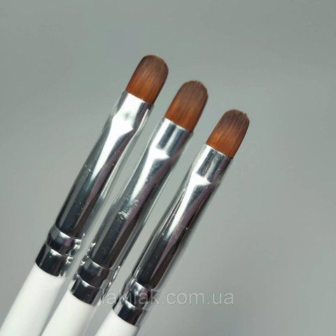 Кисть язычок для геля №6 белая penz_oval_gloris_6 фото