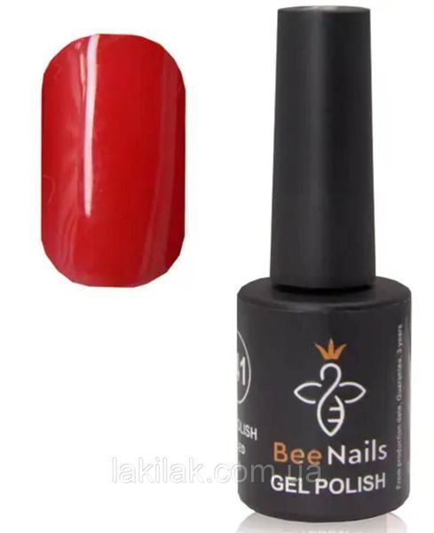 Гель-лак для ногтей Bee Nails 149 (алый) 8мл bee_nails_149 фото