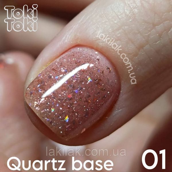 База для гель-лаку Toki-Toki Quartz Base QR01 світловідбивна 5 мл toki_base_quartz_01 фото