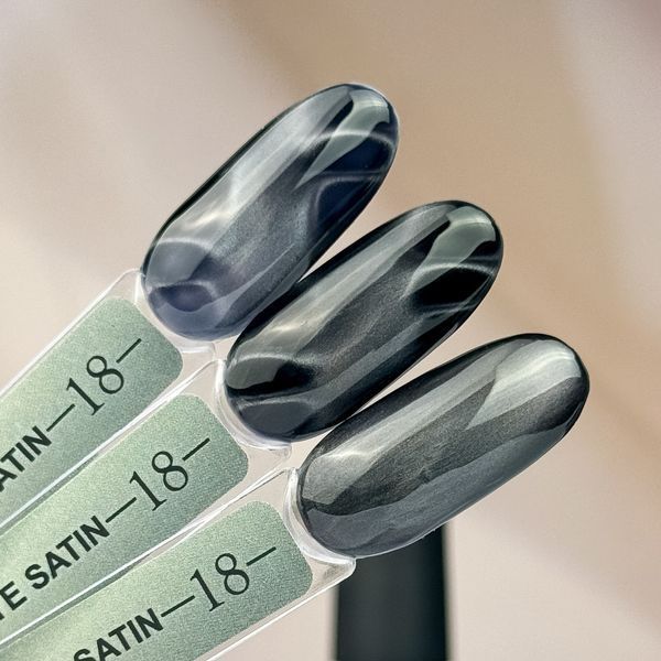 Гель-лак сатинова кішка Crooz №18 Satin Cat (сатиновий темно-графітовий) 8мл crooz_satin_cat_18 фото