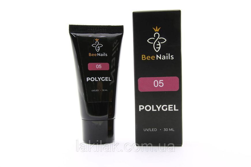 Полігель Bee Nails №05 (рожевий) в тюбику 30мл polygel_bee_nails_05 фото