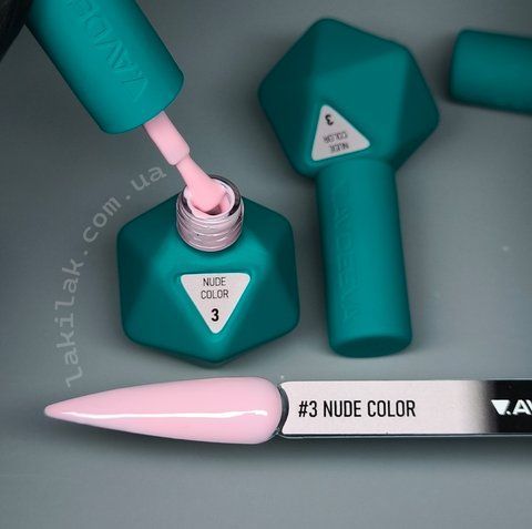 Гель-лак Victoria Avdeeva Nude Color №3 (світлий рожевий нюд) 12 мл HEMA & TPO FREE avdeeva_nude_03 фото
