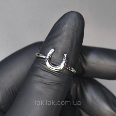 Каблучка #69 для фото нігтів (манікюру) колір срібло kilce69 фото