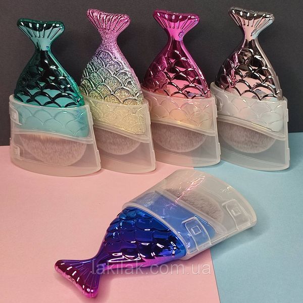 Щетка рыбка от пыли для маникюра (розово-золотая) brush_fish_5 фото