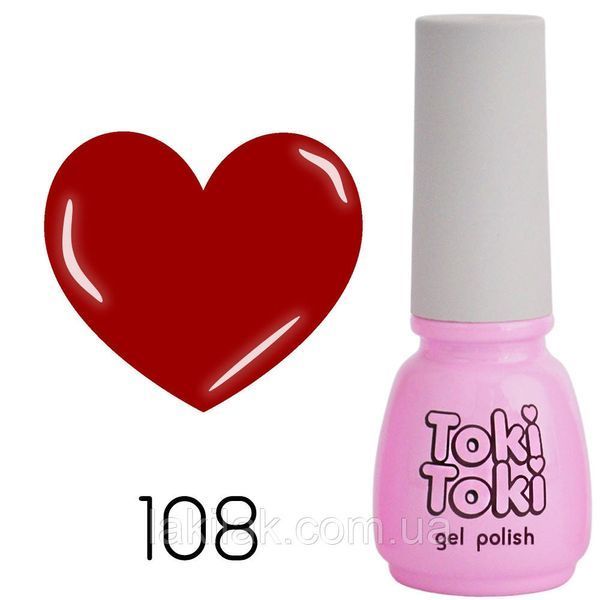 Гель-лак Toki-Toki № 108 вогненний вихор 5мл tokitoki_108 фото