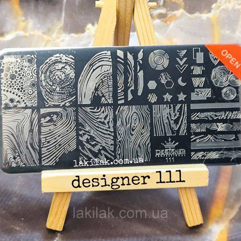 Пластина 111 для стемпинга Designer Professional (12х6см) plastina_designer_111 фото