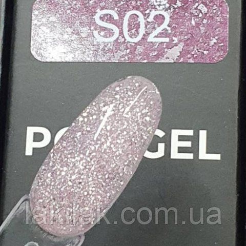 Полігель с шимером Bee Nails №S02 в тюбику 30мл polygel_bee_nails_S02 фото