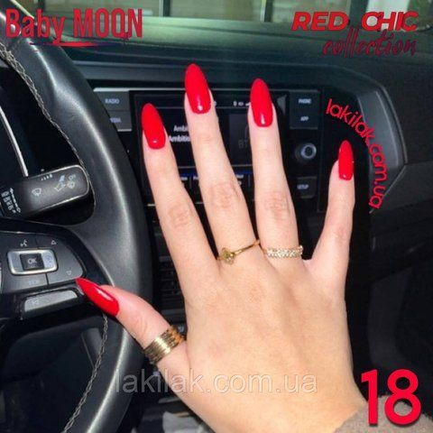 Гель-лак BABY MOON Red Chic №18 багряно-червоний, 6 мл baby_moon_red_chic_18 фото