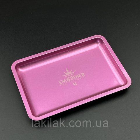 Лоток прямокутний для інструментів Designer (125 х 180 мм) колір рожеввий lotok_125x180_pink фото
