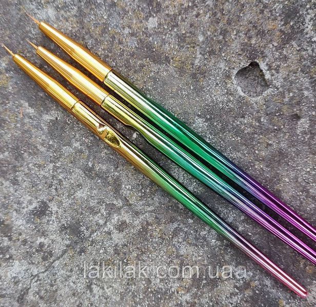 Набор кистей Lilly Beaute для росписи, вензелей и френча (3шт) penz_nabir_lilly_3pcs фото