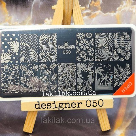 Пластина 050 для стемпинга Designer Professional (12х6см) plastina_designer_050 фото