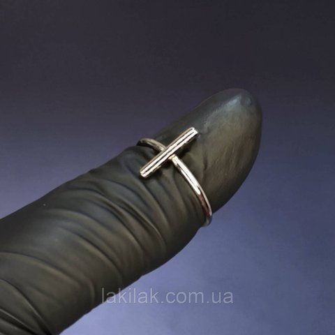 Каблучка #18 для фото нігтів (манікюру) колір срібло kilce18 фото