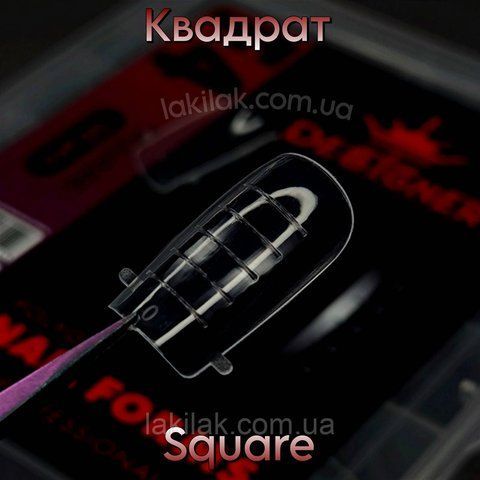 Верхние формы F4 Квадрат (набор 120шт) в боксе form_plastic_square_120 фото