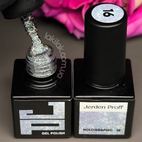Гель-лак Jerden Proff №16 (голографічний) 5 мл jerden_proff_16 фото
