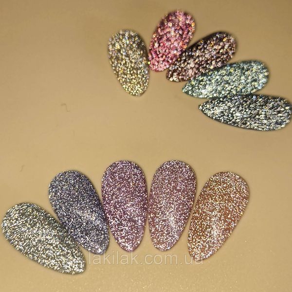 Светоотражающий гель-лак Bee Nails Nude Disco №7 с эффектом кошачего глаза 8мл bee_nails_NU_07 фото