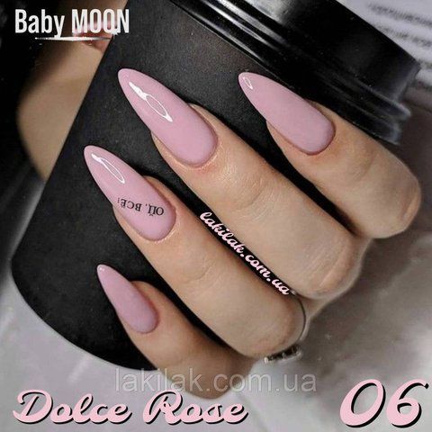 Гель-лак BABY MOON Dolce Rose №06 ніжно-рожевий, 6 мл baby_moon_rose_06 фото