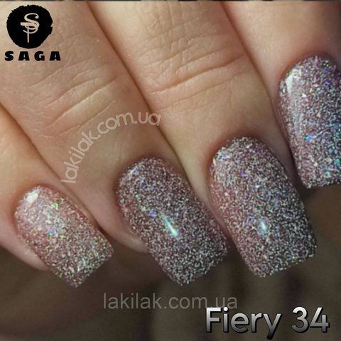 Світловідбиваючий гель-лак SAGA 34 Fiery 9мл saga_fiery_34 фото