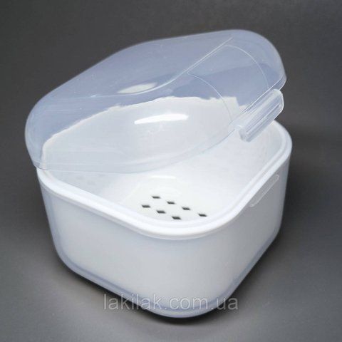Бокс для дезинфекції фрез (квадратний, білий) 80 х 80 х 70 мм frezy_box_dez_white фото