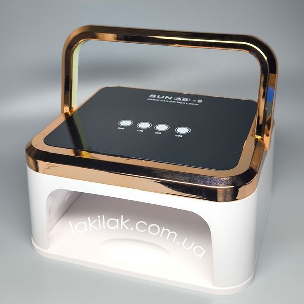 Лампа для ногтей SUN AB-9 288W (черно-белая с бронзовым ободком) lamp_sun_AB9_bronze фото