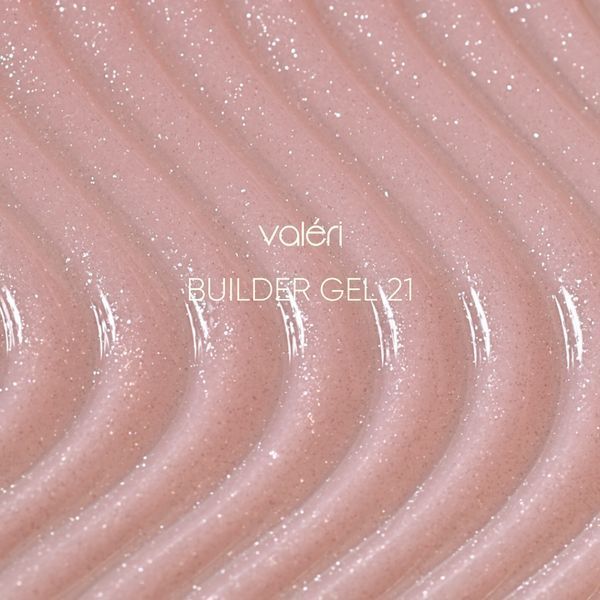 Гель для нарощення нігтів Valeri Builder Gel №21 (рожевий з шимером) 15мл valeri_builder_gel_21_15m фото