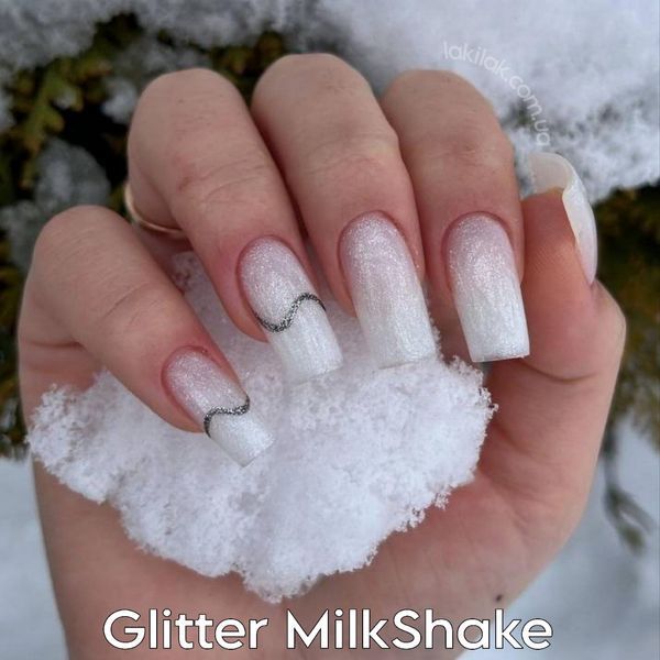 Гель для наращивания ногтей Польша Glitter MilkShake 5мл gel_silcare_glit_mil_50ml фото