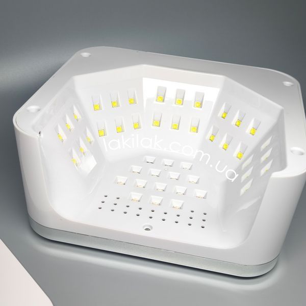 Лампа для нігтів SUN AB-9 288W (чорно-біла зі срібним ободком) lamp_sun_AB9_silver фото