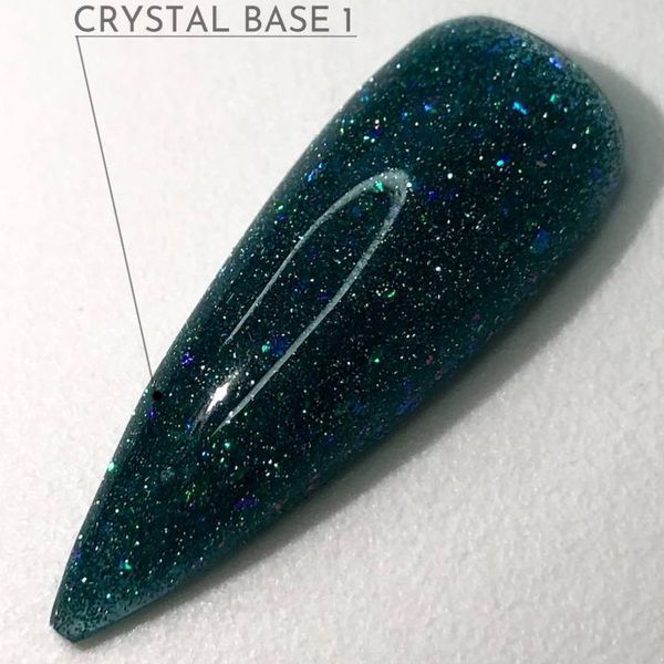 Светоотражающая база Crooz Crystal Base №01 (зеленая с блеском) 8мл crooz_base_crystal01_8ml фото