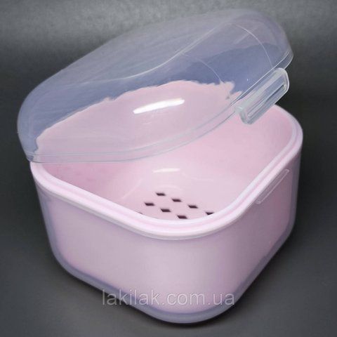 Бокс для дезинфекції фрез (квадратний, рожевий) 80 х 80 х 70 мм frezy_box_dez_pink фото