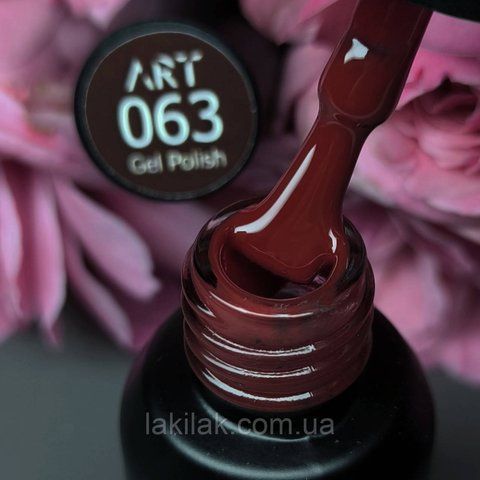 Гель-лак ART in detail 63 (насыщенный бордово-красный) 6мл art_63 фото