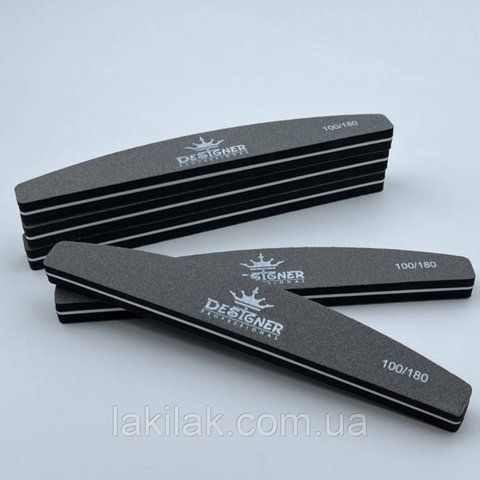 Пилка-баф Designer 100/180 грит (чорний) buff_designer_180/240 фото