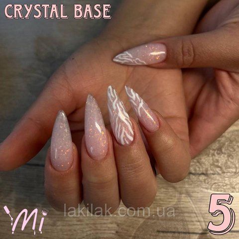 Crystal base Mi #5 (молочно-рожева база з золотими пластівцями юккі) 8мл Mi_base_crystal05_50ml фото