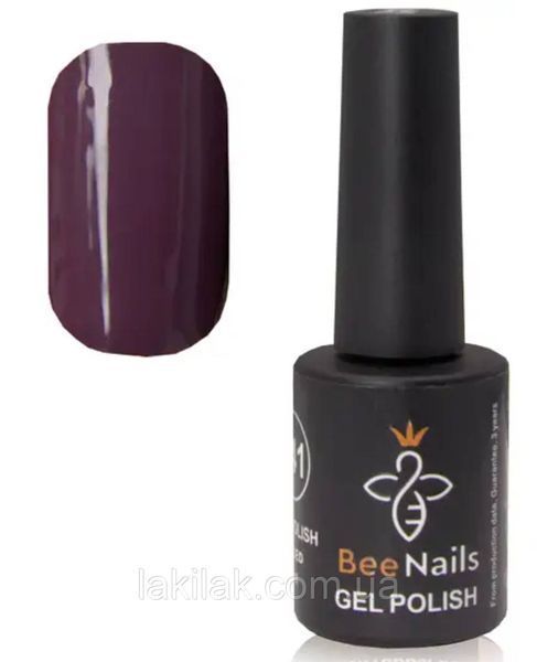 Гель-лак для ногтей Bee Nails 155 (фиолетовый тауп) 8мл bee_nails_155 фото